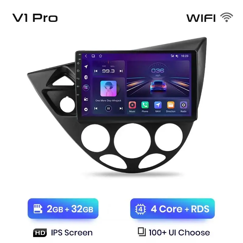 Radio Android do Ford Fiesta Focus MK1 1998-2004 (1995-2001) CarPlay Android Auto 4G WiFi GPS DSP