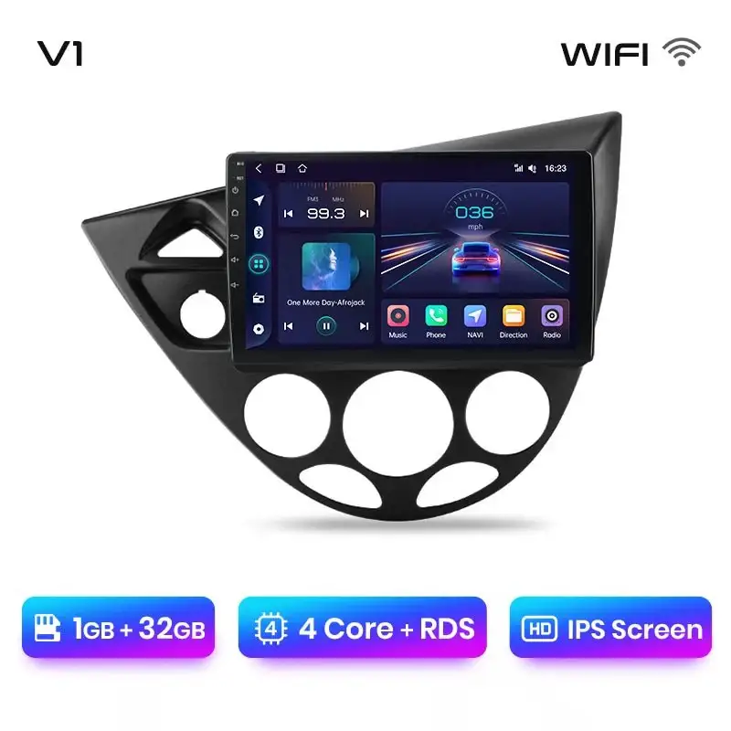 Radio Android do Ford Fiesta Focus MK1 1998-2004 (1995-2001) CarPlay Android Auto 4G WiFi GPS DSP