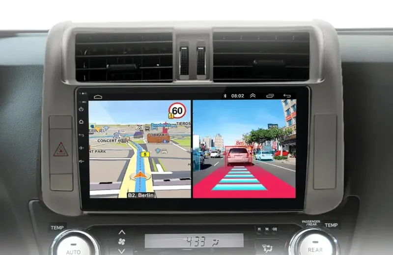 Radio Android do Toyota Land Cruiser Prado 150 (2009-2013) CarPlay Android Auto 4G WiFi GPS DSP