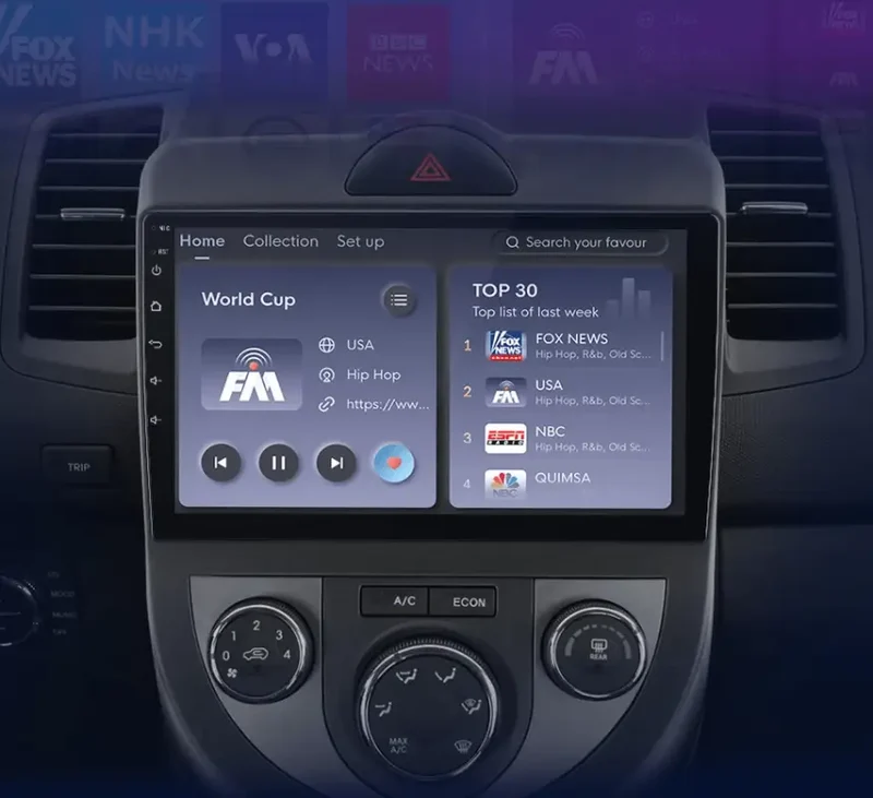 Radio Android do KIA Soul (2008-2013) CarPlay Android Auto 4G WiFi GPS DSP