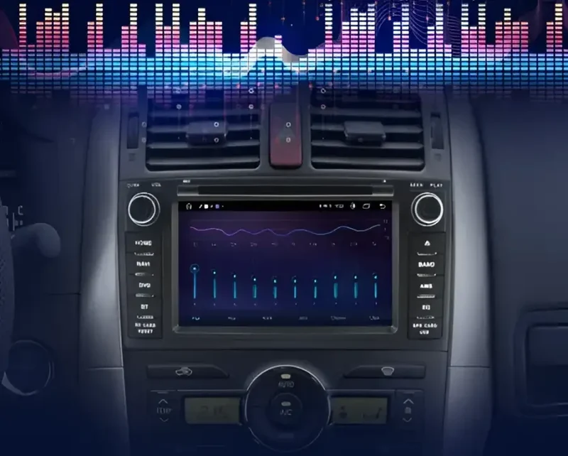 Radio Android do Toyota Auris (2008-2012) CarPlay Android Auto 4G WiFi GPS DSP