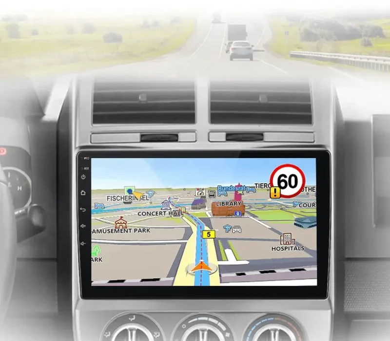 Radio Android do Jeep Compass (2007-2009) CarPlay Android Auto 4G WiFi GPS DSP