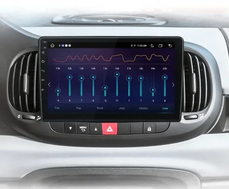 Radio Android do Fiat 500L (2012-2017) CarPlay Android Auto 4G WiFi GPS DSP