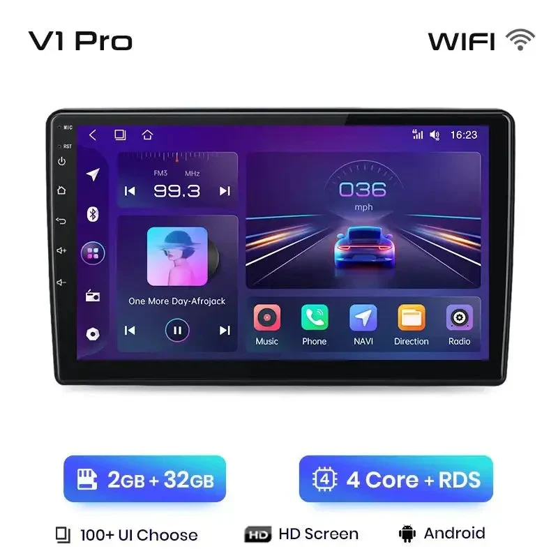 Radio Android do Fiat 500L (2012-2017) CarPlay Android Auto 4G WiFi GPS DSP