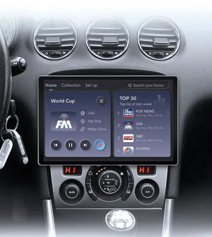 Radio Android do Peugeot 308 308SW 408 (2012-2020) CarPlay Android Auto 4G WiFi GPS DSP