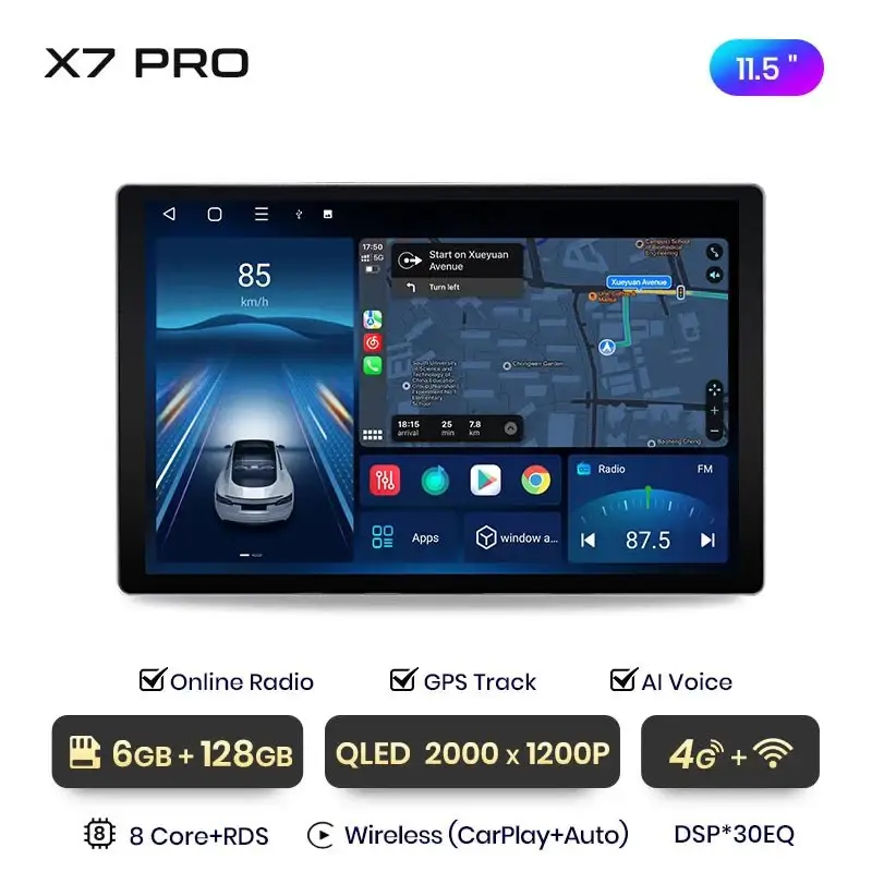 Radio Android do Opel Astra K (2015-2019) CarPlay Android Auto 4G WiFi GPS DSP