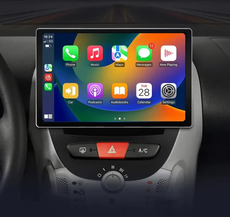 Radio Android do Peugeot 107 Toyota Aygo Citroen C1 (2005-2014) CarPlay Android Auto 4G WiFi GPS DSP