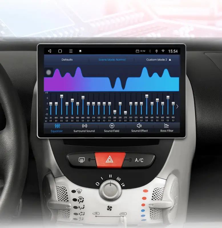 Radio Android do Peugeot 107 Toyota Aygo Citroen C1 (2005-2014) CarPlay Android Auto 4G WiFi GPS DSP