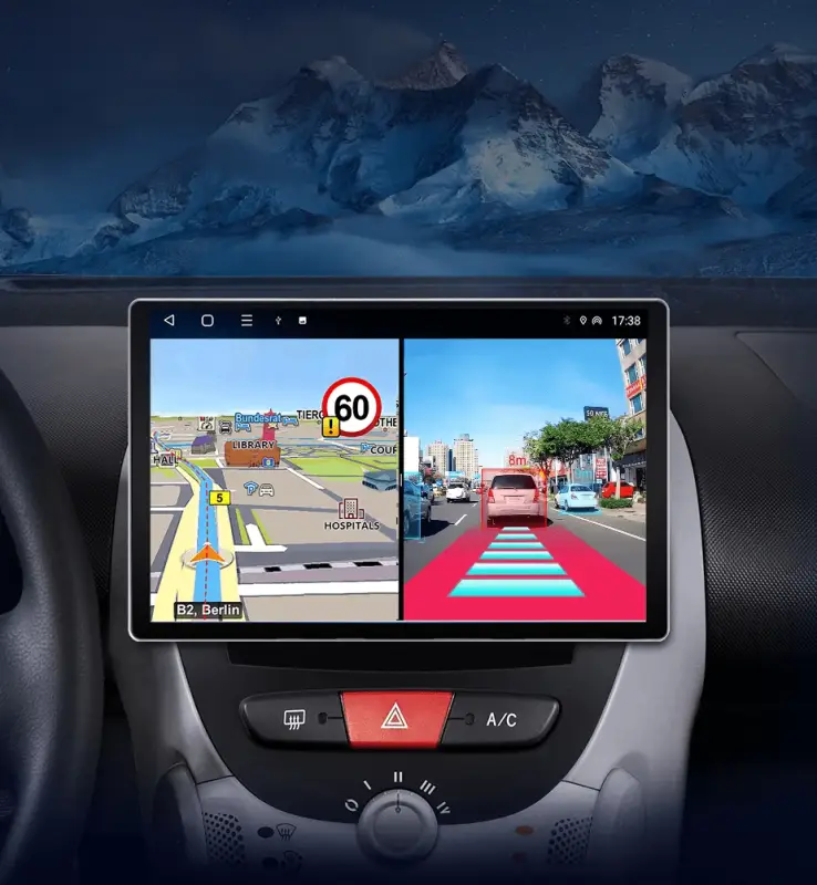 Radio Android do Peugeot 107 Toyota Aygo Citroen C1 (2005-2014) CarPlay Android Auto 4G WiFi GPS DSP
