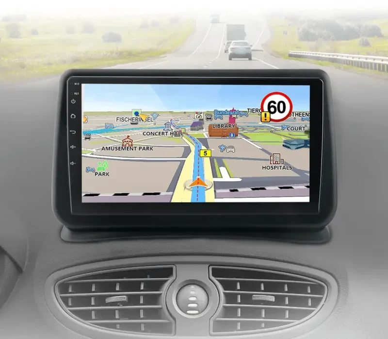 Radio Android do Renault Clio III (2005-2014) CarPlay Android Auto 4G WiFi GPS DSP