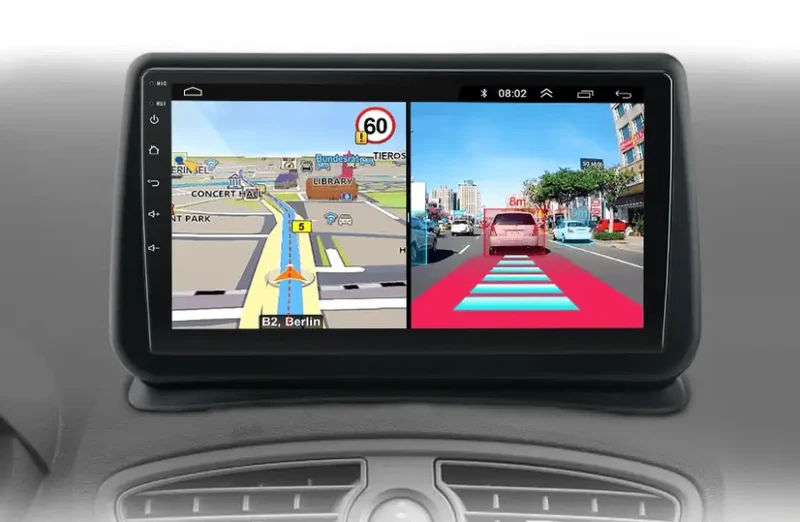 Radio Android do Renault Clio III (2005-2014) CarPlay Android Auto 4G WiFi GPS DSP