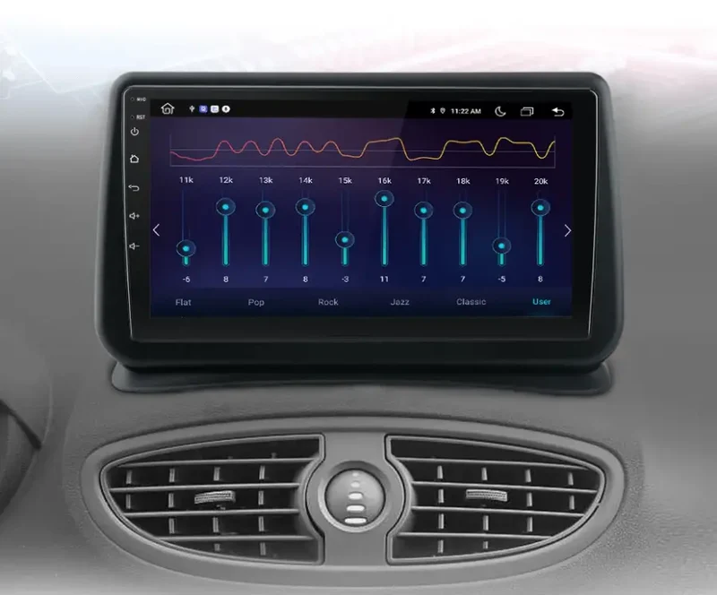 Radio Android do Renault Clio III (2005-2014) CarPlay Android Auto 4G WiFi GPS DSP