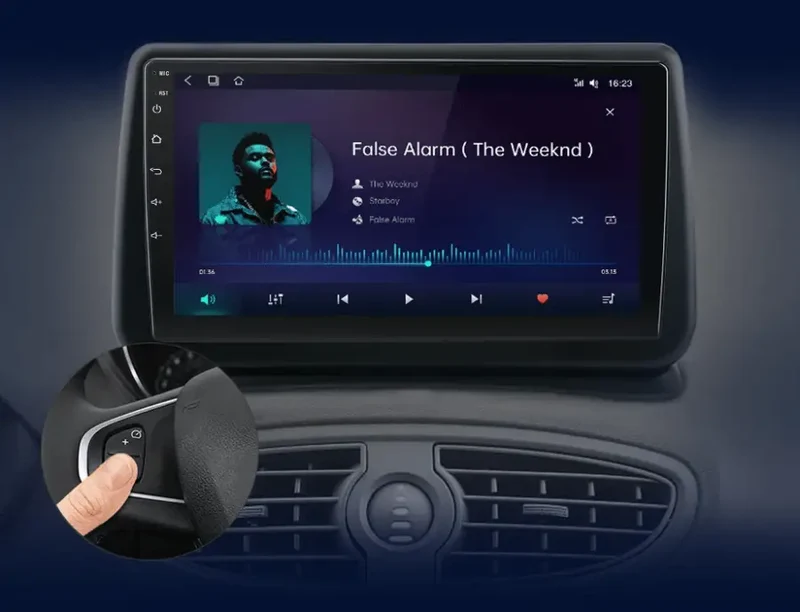 Radio Android do Renault Clio III (2005-2014) CarPlay Android Auto 4G WiFi GPS DSP