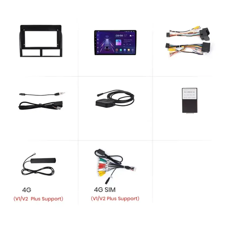 Radio Android do Jeep Grand Cherokee WJ (1998-2004) CarPlay Android Auto 4G WiFi GPS DSP