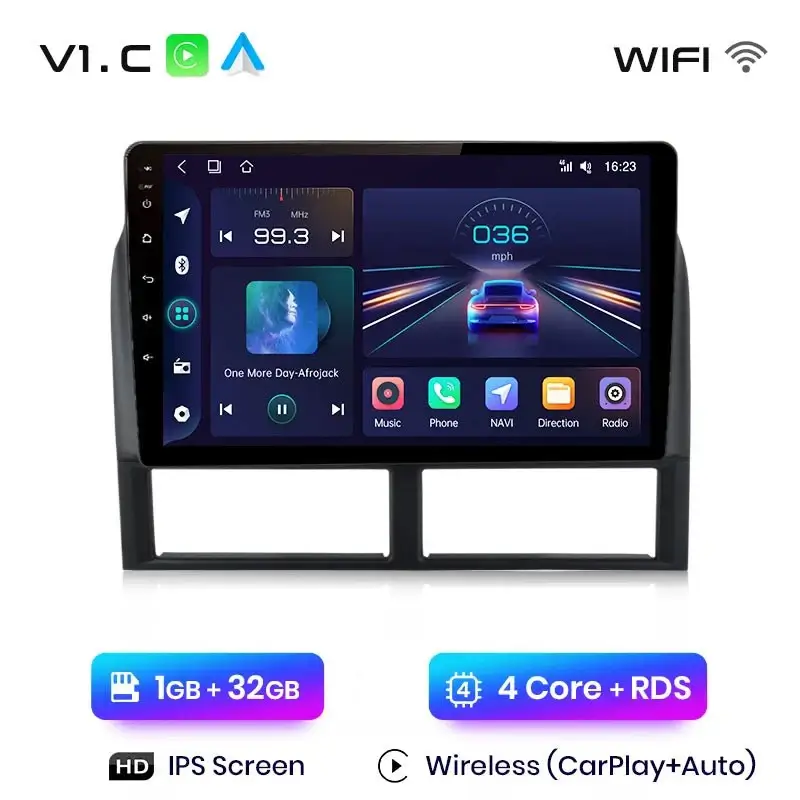 Radio Android do Jeep Grand Cherokee WJ (1998-2004) CarPlay Android Auto 4G WiFi GPS DSP