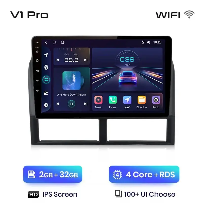 Radio Android do Jeep Grand Cherokee WJ (1998-2004) CarPlay Android Auto 4G WiFi GPS DSP