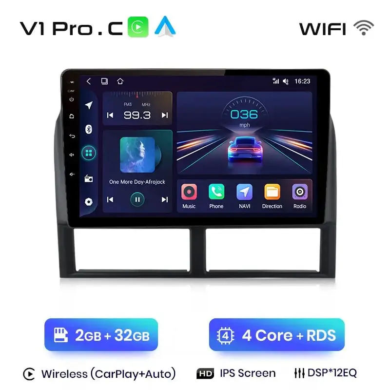 Radio Android do Jeep Grand Cherokee WJ (1998-2004) CarPlay Android Auto 4G WiFi GPS DSP