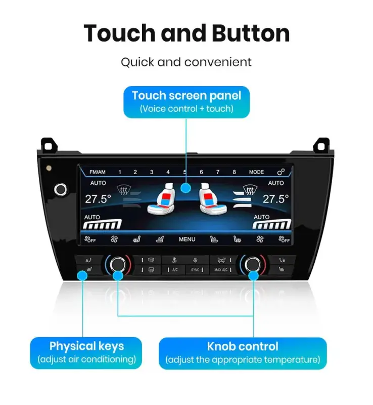 Dotykowy Panel Klimatyzacji 10,25" do BMW Serii 5 F10 F11 | Wyświetlacz LCD 2011–2017