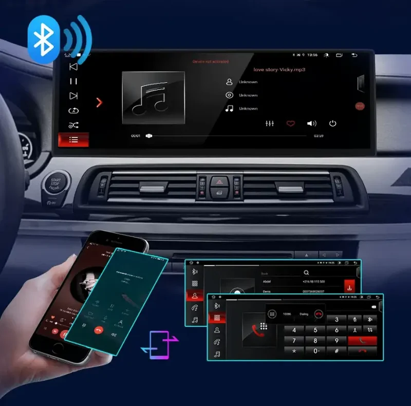 Radio Android do BMW Serii 5 F10 F11 (2011-2016) CarPlay Android Auto 4G WiFi GPS DSP