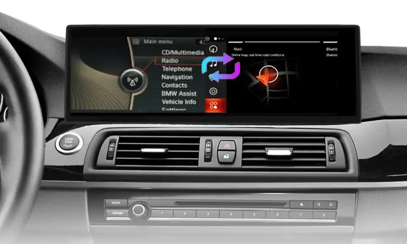 Radio Android do BMW Serii 5 F10 F11 (2011-2016) CarPlay Android Auto 4G WiFi GPS DSP