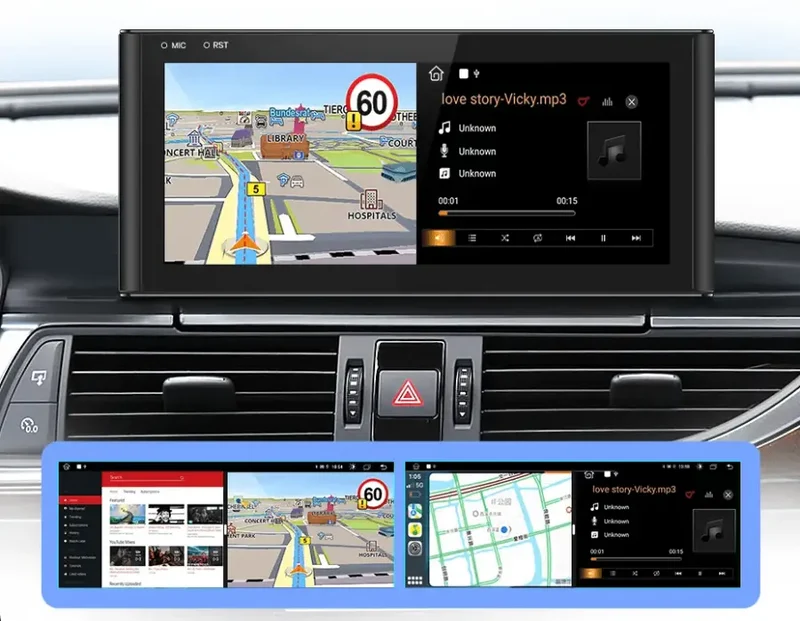 Radio Android do Audi A6 C7 A6L A7 Dedykowany (2012-2019) CarPlay Android Auto 4G WiFi GPS DSP Ekran