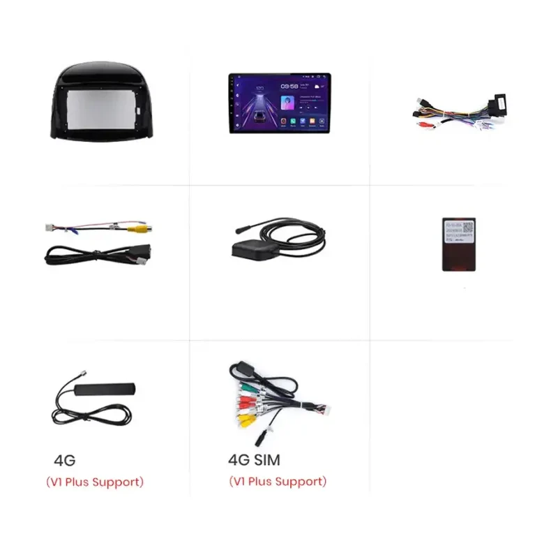 Radio Android do Renault Koleos (2008-2016) CarPlay Android Auto 4G WiFi GPS DSP