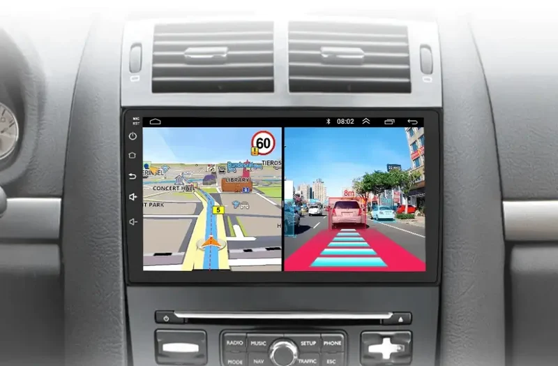 Radio Android do Peugeot 407 (2004-2011) CarPlay Android Auto 4G WiFi GPS DSP