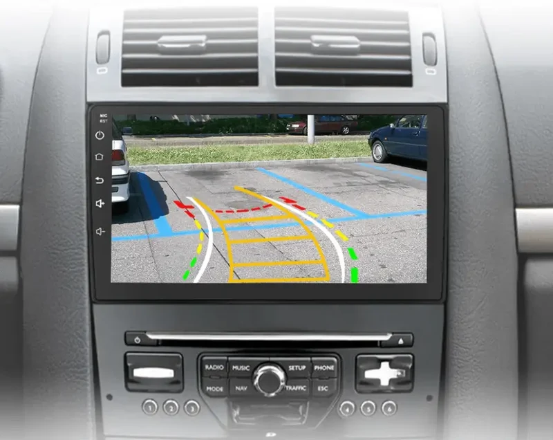 Radio Android do Peugeot 407 (2004-2011) CarPlay Android Auto 4G WiFi GPS DSP