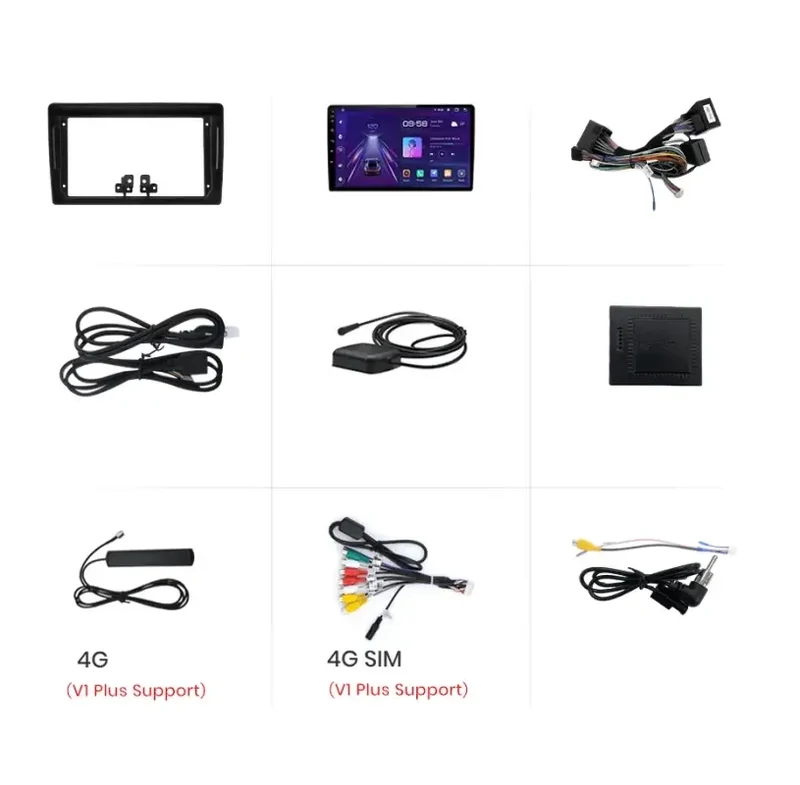 Radio Android do Peugeot 407 (2004-2011) CarPlay Android Auto 4G WiFi GPS DSP