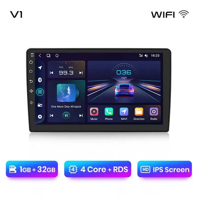 Radio Android do Peugeot 407 (2004-2011) CarPlay Android Auto 4G WiFi GPS DSP