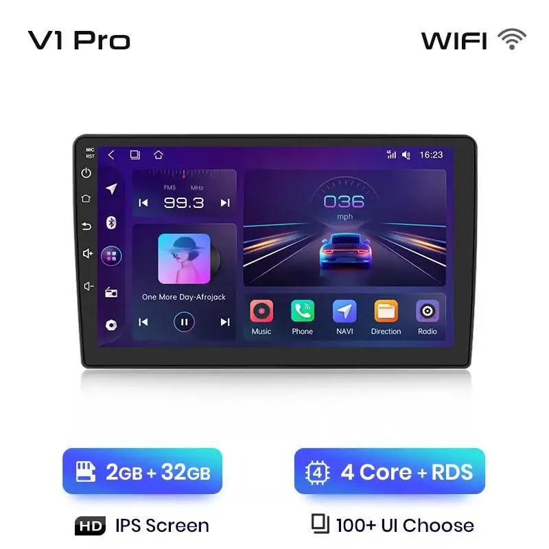 Radio Android do Peugeot 407 (2004-2011) CarPlay Android Auto 4G WiFi GPS DSP