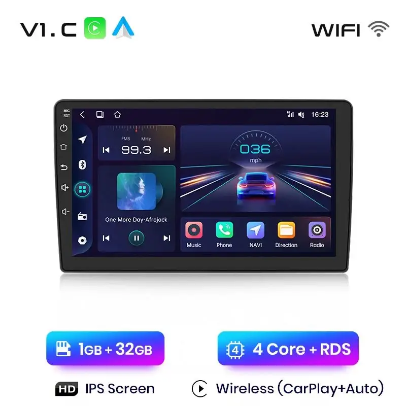 Radio Android do Peugeot 407 (2004-2011) CarPlay Android Auto 4G WiFi GPS DSP