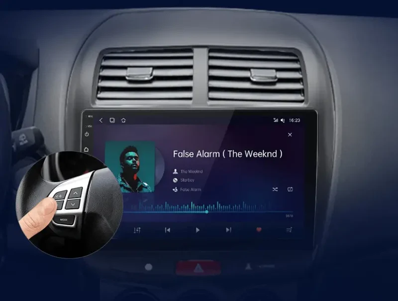 Radio Android do Mitsubishi ASX (2010-2016) CarPlay Android Auto 4G WiFi GPS DSP