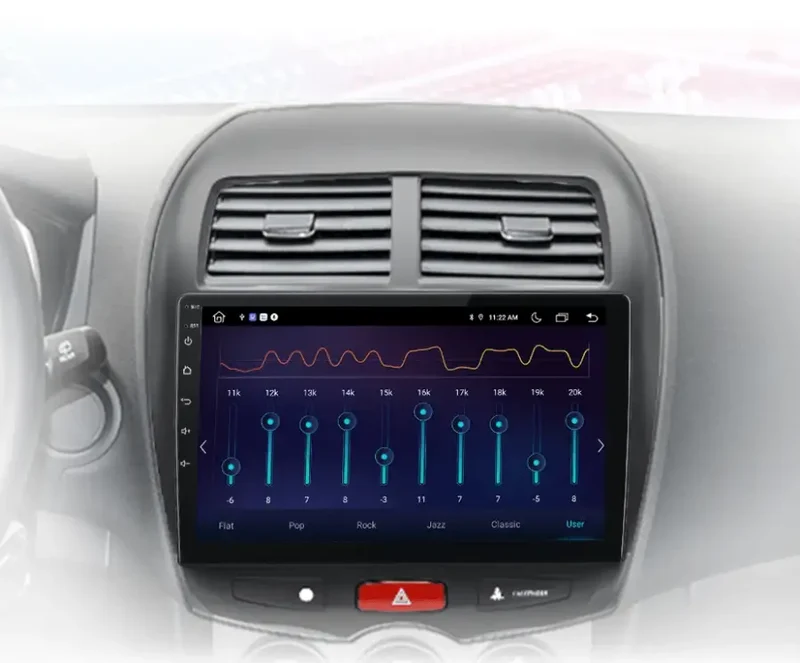 Radio Android do Mitsubishi ASX (2010-2016) CarPlay Android Auto 4G WiFi GPS DSP