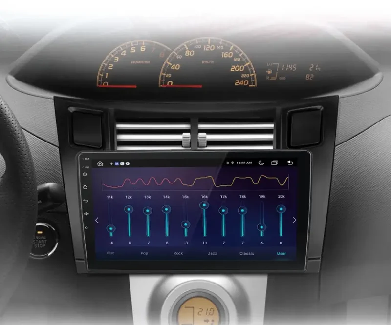 Radio Android do Toyota Yaris (2005-2012) CarPlay Android Auto 4G WiFi GPS DSP