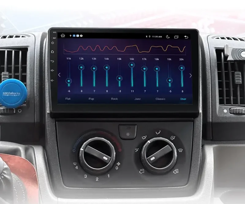 Radio Android do Fiat Ducato II Peugeot Boxer II Citroen Jumper II (2006-2015) CarPlay Android Auto 4G WiFi GPS DSP