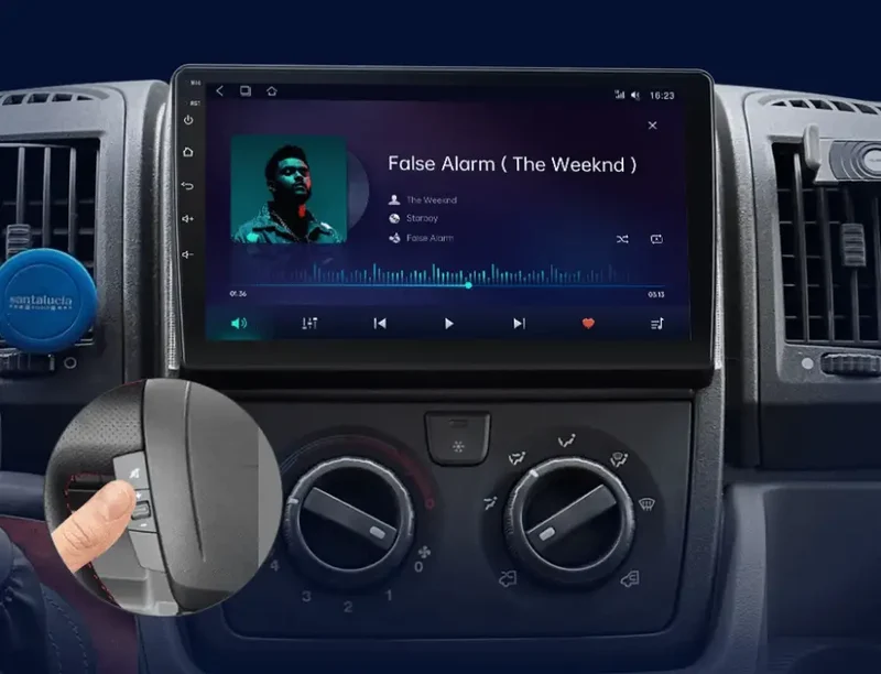 Radio Android do Fiat Ducato II Peugeot Boxer II Citroen Jumper II (2006-2015) CarPlay Android Auto 4G WiFi GPS DSP