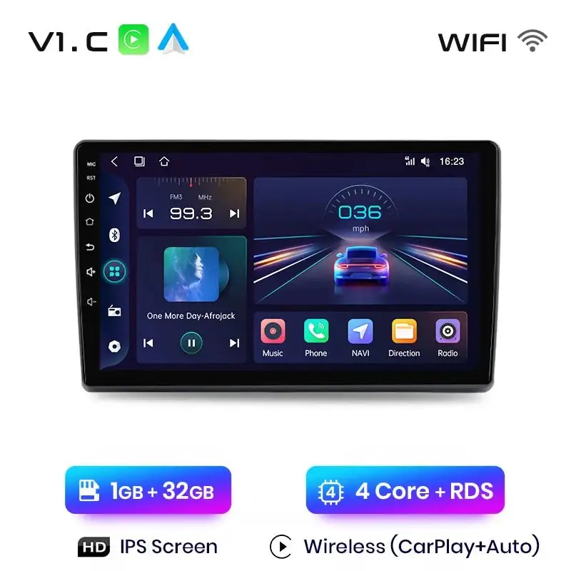 Radio Android do Fiat Ducato II Peugeot Boxer II Citroen Jumper II (2006-2015) CarPlay Android Auto 4G WiFi GPS DSP