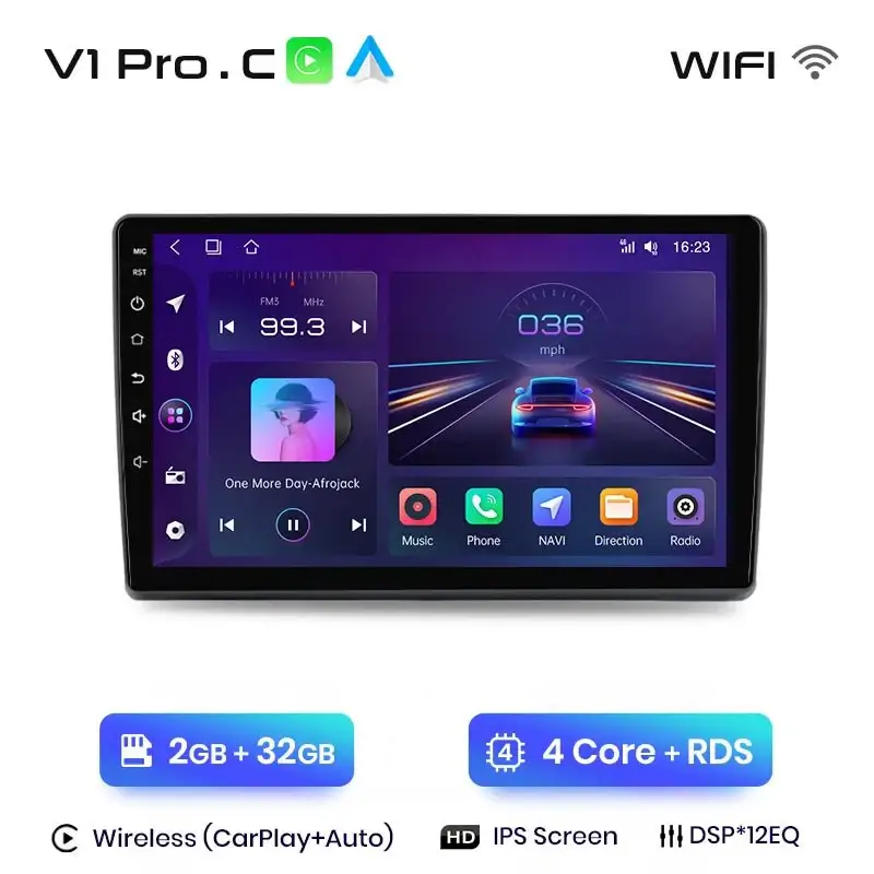 Radio Android do Fiat Ducato II Peugeot Boxer II Citroen Jumper II (2006-2015) CarPlay Android Auto 4G WiFi GPS DSP