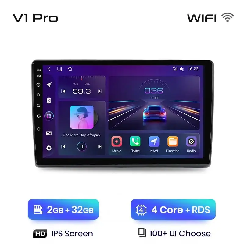 Radio Android do Fiat Ducato II Peugeot Boxer II Citroen Jumper II (2006-2015) CarPlay Android Auto 4G WiFi GPS DSP
