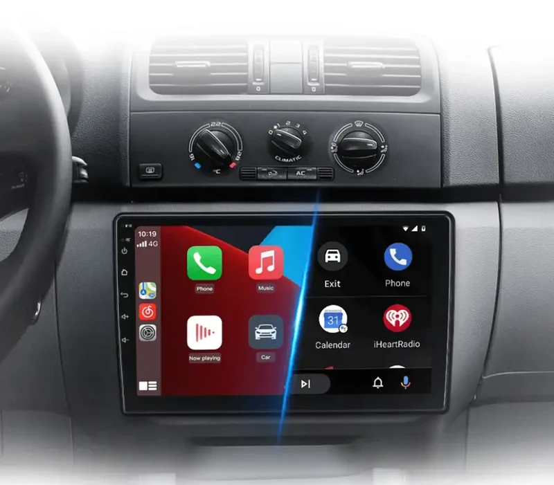 Radio Android do Skoda Fabia II (2007-2014) CarPlay Android Auto 4G WiFi GPS DSP