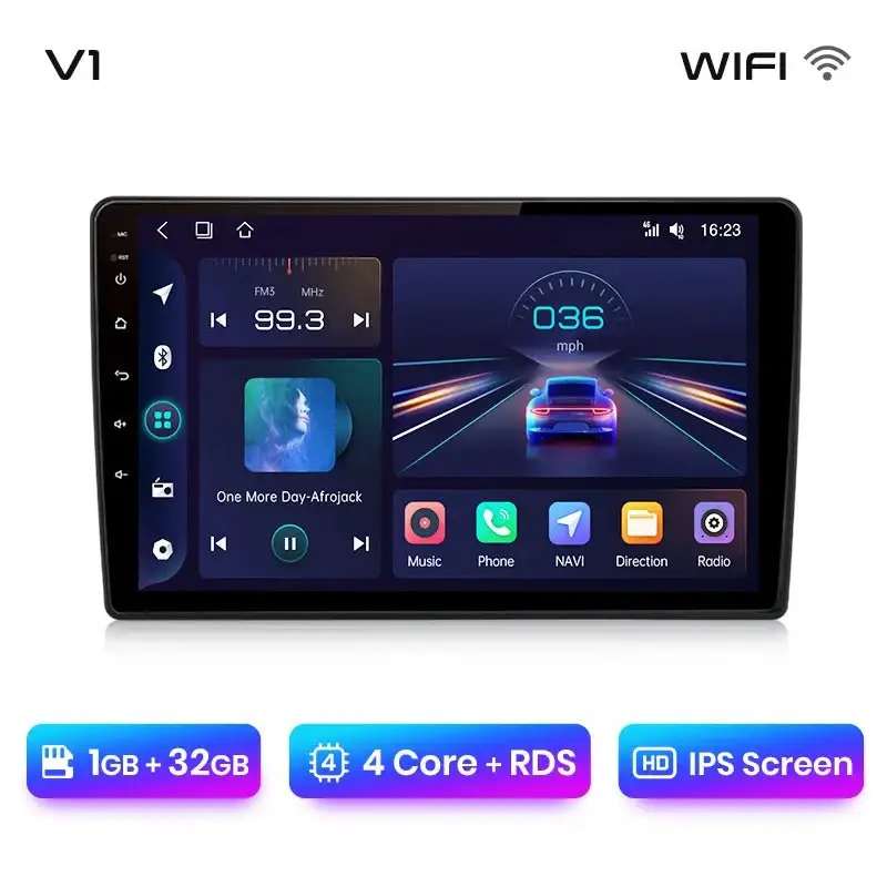 Radio Android do Skoda Fabia II (2007-2014) CarPlay Android Auto 4G WiFi GPS DSP