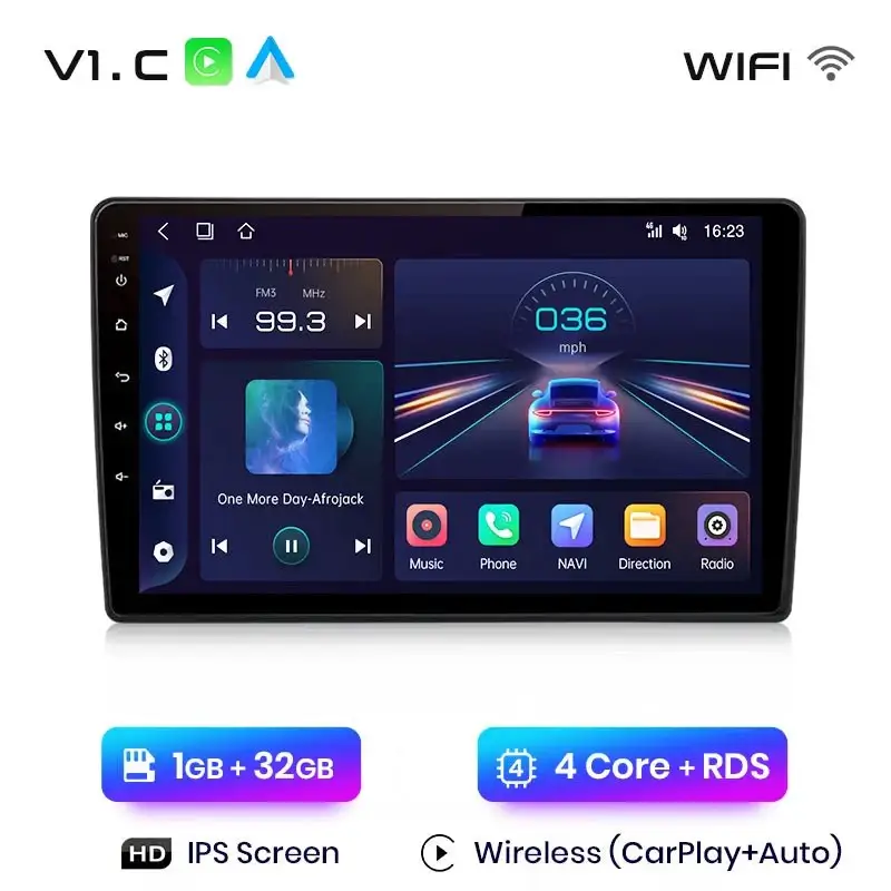 Radio Android do Skoda Fabia II (2007-2014) CarPlay Android Auto 4G WiFi GPS DSP