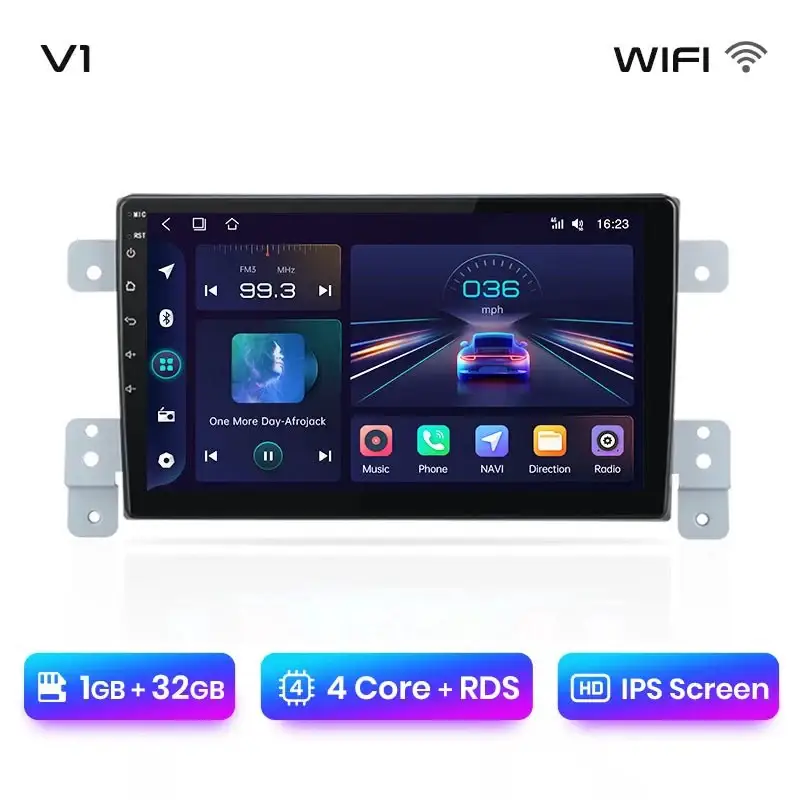 Radio Android do Suzuki Grand Vitara (2005-2015) CarPlay Android Auto 4G WiFi GPS DSP