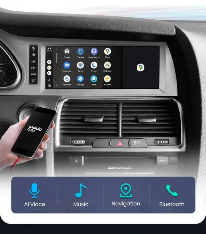 Radio Android do Audi Q7 Dedykowany (2006-2015) CarPlay Android Auto 4G WiFi GPS DSP Ekran