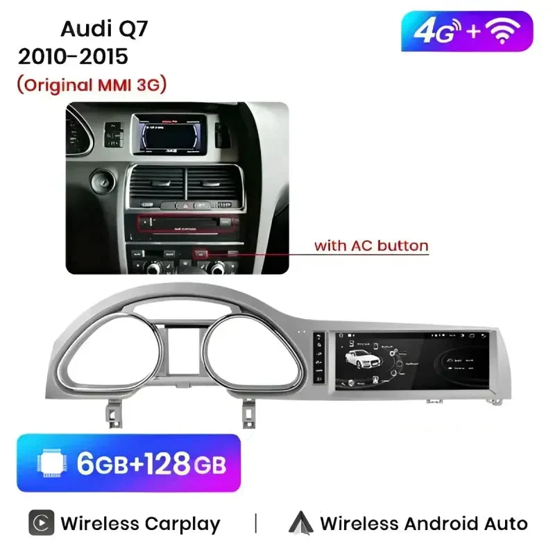 Radio Android do Audi Q7 Dedykowany (2006-2015) CarPlay Android Auto 4G WiFi GPS DSP Ekran