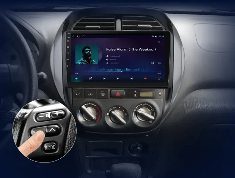 Radio Android do Toyota RAV4 (2003-2005) CarPlay Android Auto 4G WiFi GPS DSP