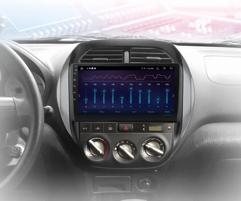 Radio Android do Toyota RAV4 (2003-2005) CarPlay Android Auto 4G WiFi GPS DSP