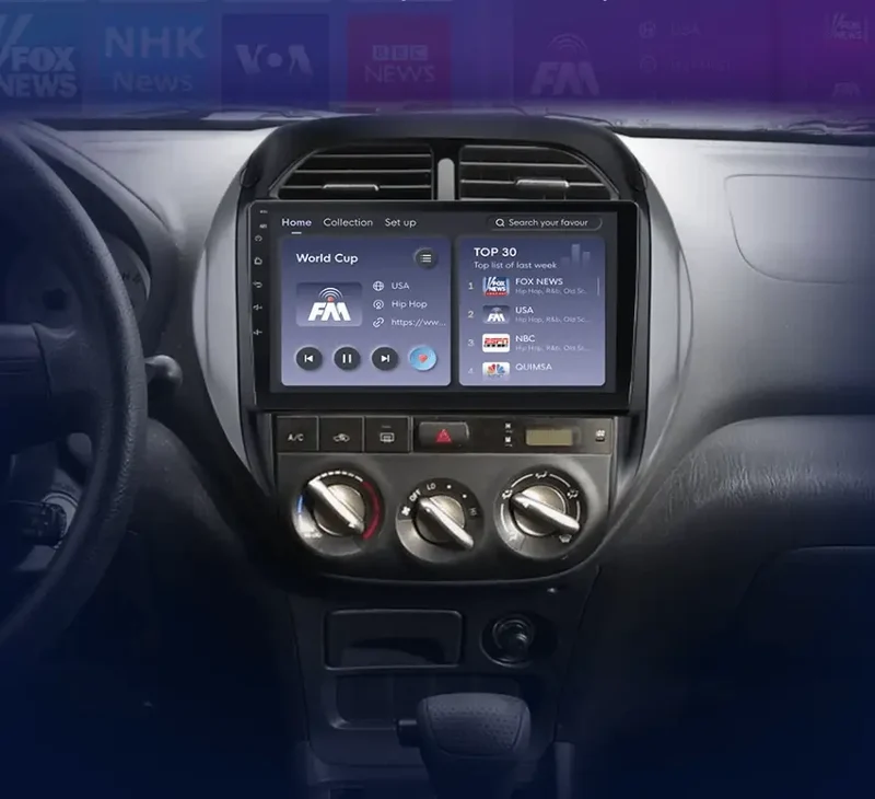 Radio Android do Toyota RAV4 (2003-2005) CarPlay Android Auto 4G WiFi GPS DSP