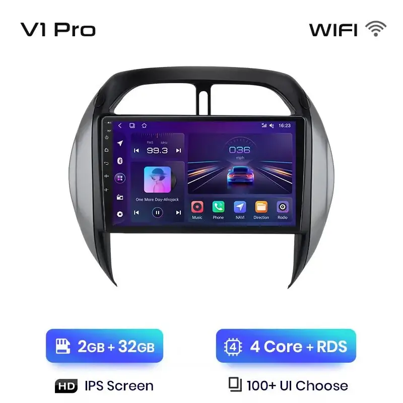 Radio Android do Toyota RAV4 (2003-2005) CarPlay Android Auto 4G WiFi GPS DSP